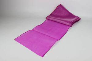 Ciklámen átlátszó organza 22cm 6db 