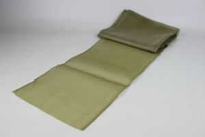 Oliva színű átlátszó organza 22cm 6db 