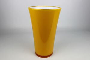 Sárga műanyag virágcserép orchideára 27cm 