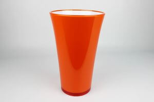 Narancssárga műanyag virágcserép orchideára 27cm 