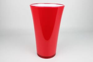 Piros műanyag virágcserép orchideára 27cm 