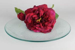 Átlátszó üvegtányér 30cm