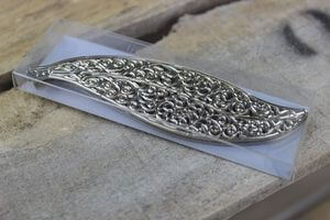 Kúszó ezüst dekor levél 10db 