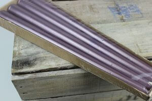 Metál lila kónikus ádventi gyertyák 4db