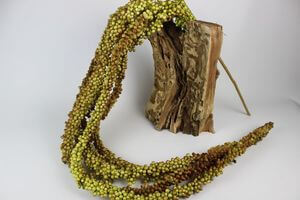 Zöldesbarna díszfürt golyócskákból 180cm