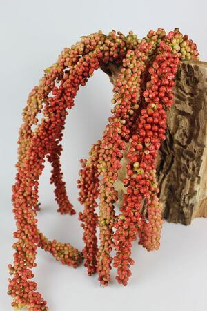 Narancssárga díszfürt golyócskákból 125cm