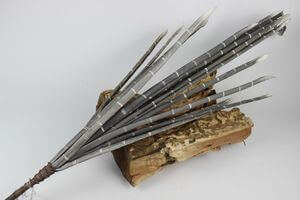 Šedá umělá exotická rostlina 138cm