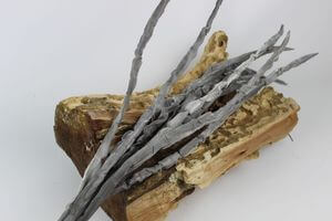 Šedá umělá exotická rostlina 100cm