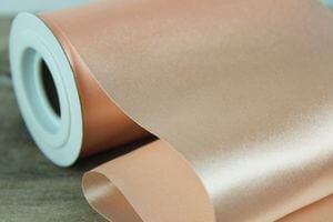 Marhuľová saténová stuha 48cm x 10m