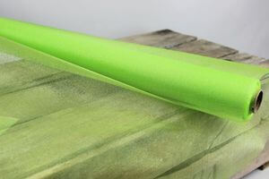 Világoszöld organza anyag 48cm