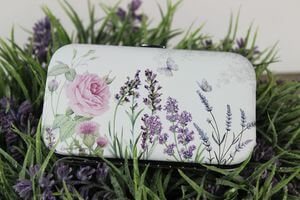 Levendula mintás ajándék manikűr