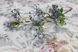 Fáradt lila mű tavaszi ágacska 56cm 