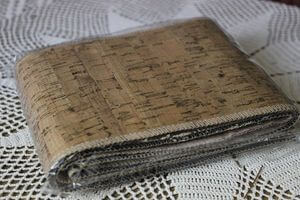 Natur korková štola s glitrem 12cm x 2m