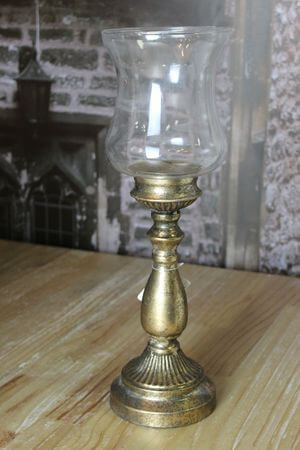 Antik arany kerek gyertyatartó 43cm 