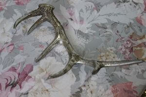 Antik ezüst dekor agancs