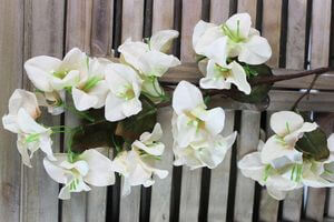 Krémová umelá bugenvilea na stonke 62cm