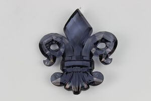 Fialový závesný dymový ornament