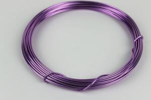 Fialový drôt na aranžovanie 12m