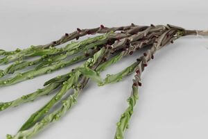 Zeleno hnědá umělá rostlina s bobulemi 130cm